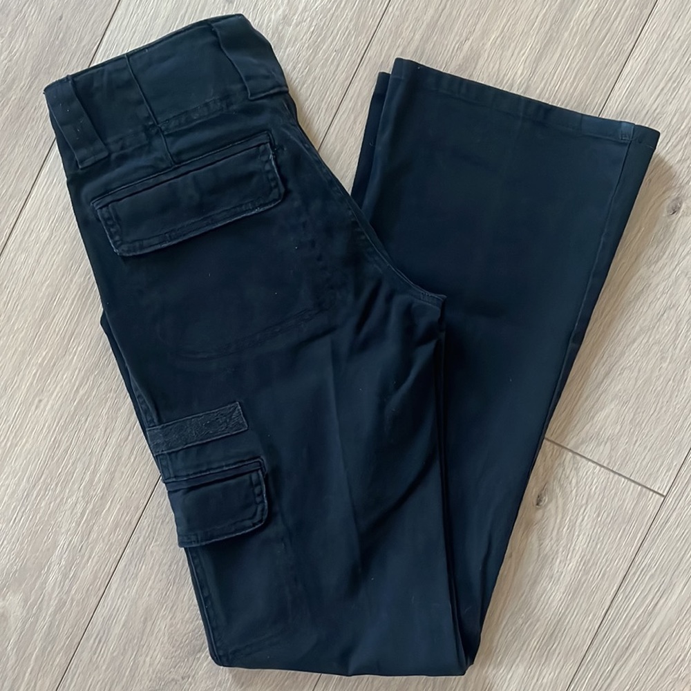 Sanctuary Clothing size 27 cargo pant dark navy blue boot cut